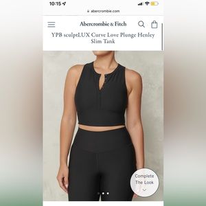 Abercrombie and Fitch YPB Curve Love Plunge Henley